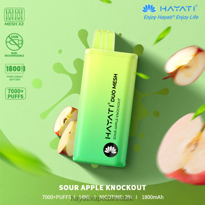 Hayati Store Deutschland | Hayati Duo Mesh engangs sur æble knockout TF62V180