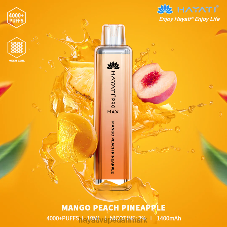 Hayati Deutschland | Hayati Pro Max engangs mango fersken ananas TF62V111