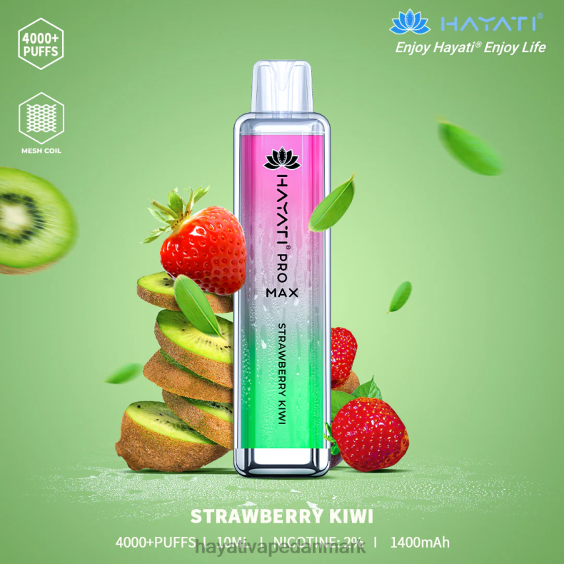 Hayati Flavours Deutschland | Hayati Pro Max engangs jordbær kiwi TF62V134