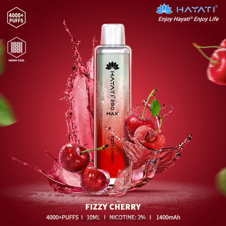 Hayati Vape Deutschland | Hayati Pro Max engangs brusende kirsebær TF62V103