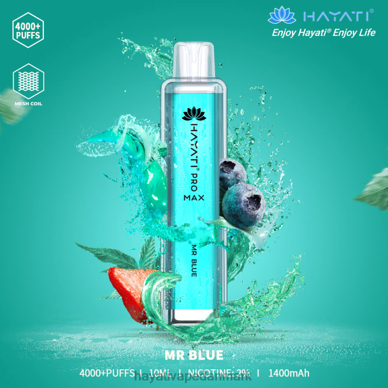 Hayati Vape Deutschland | Hayati Pro Max engangs mr.blå TF62V113
