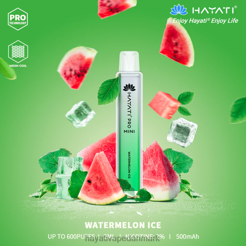 Hayati Flavours Deutschland | Hayati Pro Mini engangs vandmelon is TF62V24