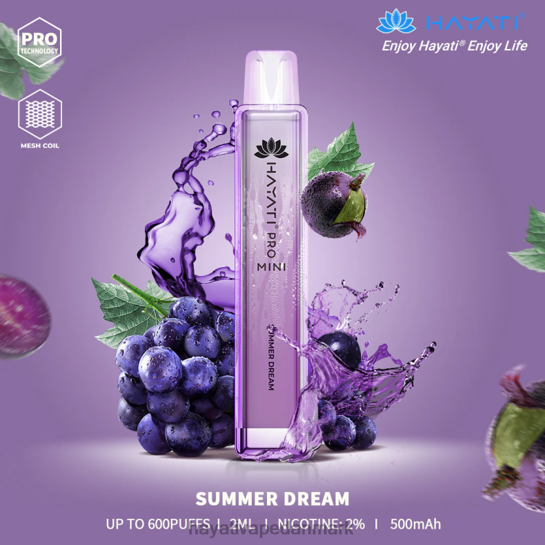 Hayati Vape Deutschland | Hayati Pro Mini engangs sommer drøm TF62V23