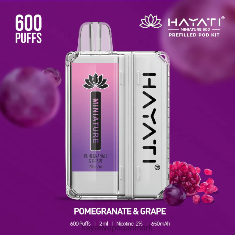Hayati Berlin | Hayati Miniature 600 pod sæt granatæble og vindrue TF62V42