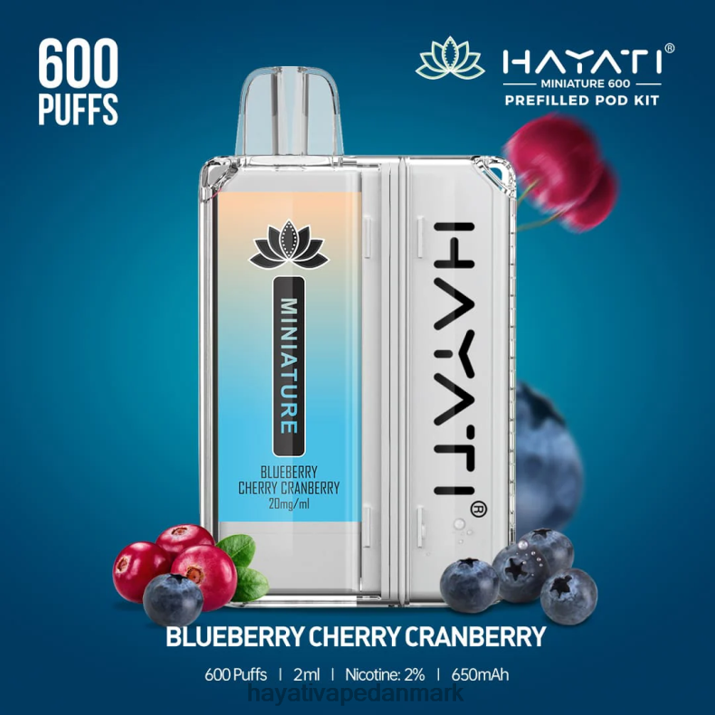 Hayati Deutschland | Hayati Miniature 600 pod sæt blåbær kirsebær tranebær TF62V31