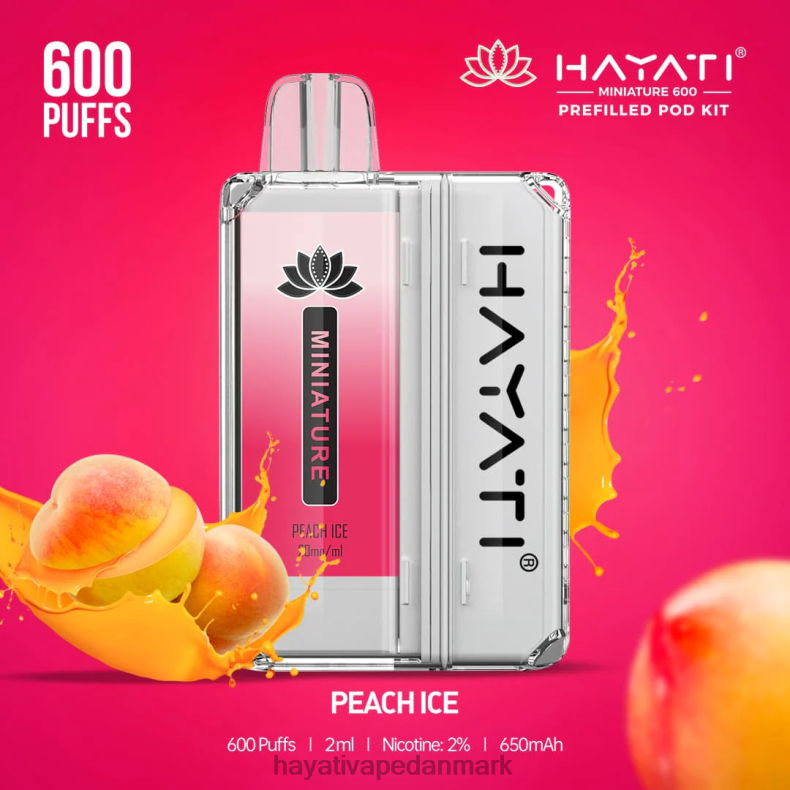 Hayati Deutschland | Hayati Miniature 600 pod sæt fersken is TF62V41
