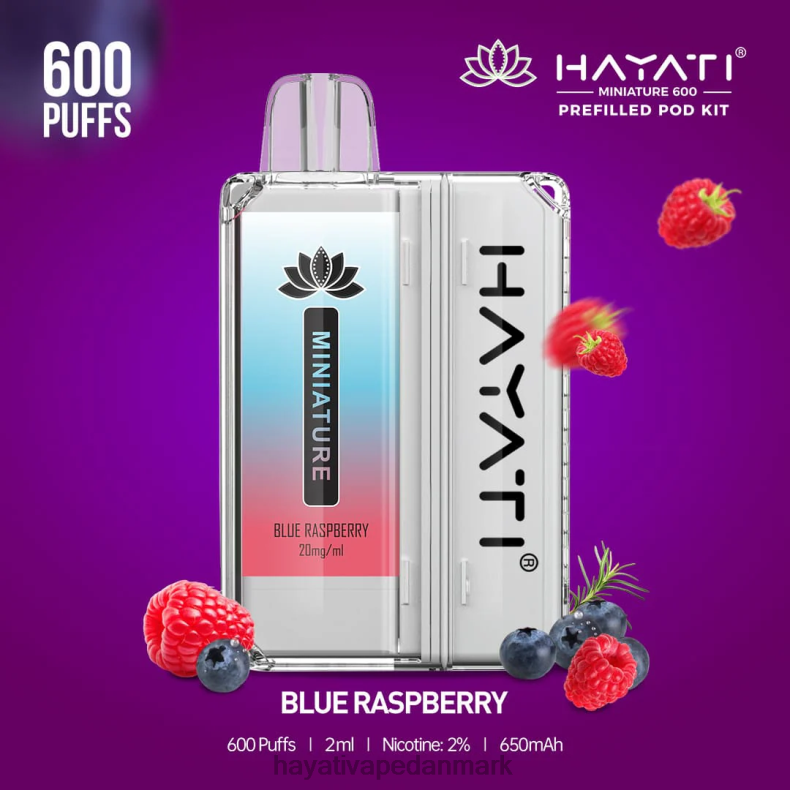 Hayati Store Deutschland | Hayati Miniature 600 pod sæt blå hindbær TF62V30