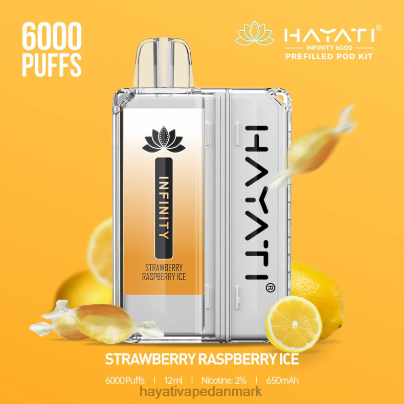 Hayati Deutschland | Hayati Infinity 6000 pod-sæt jordbær hindbæris TF62V161