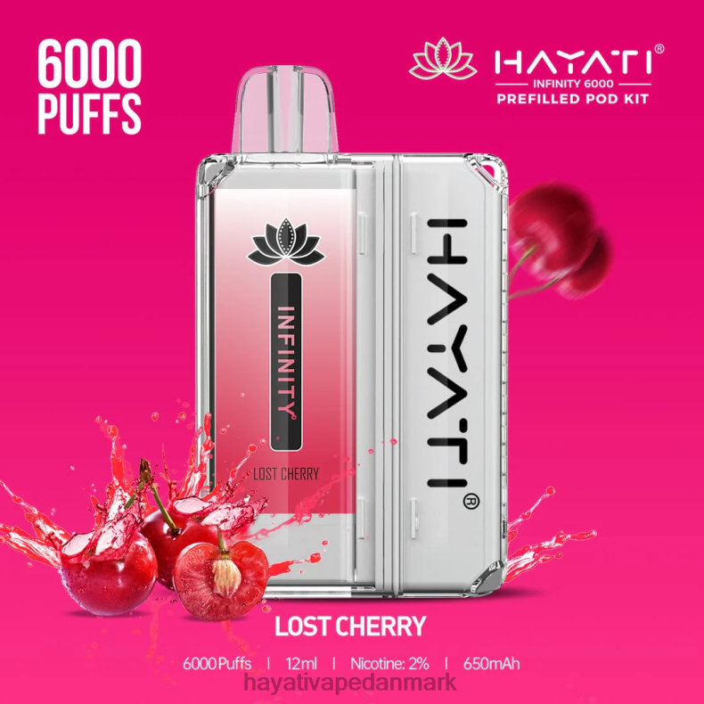 Hayati Flavours Deutschland | Hayati Infinity 6000 pod-sæt tabt kirsebær TF62V154