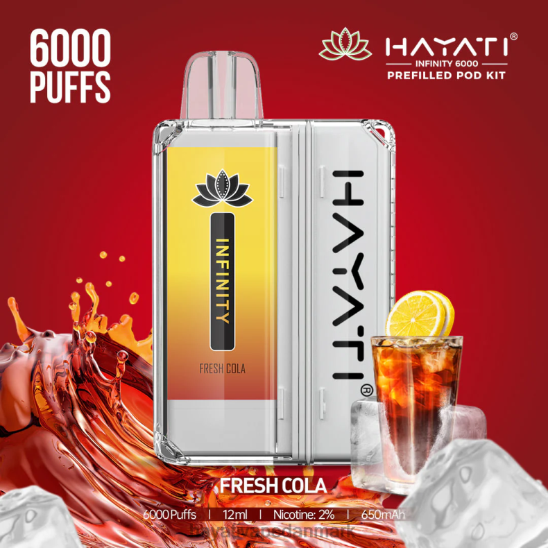 Hayati Vape Near Me | Hayati Infinity 6000 pod-sæt frisk cola TF62V149